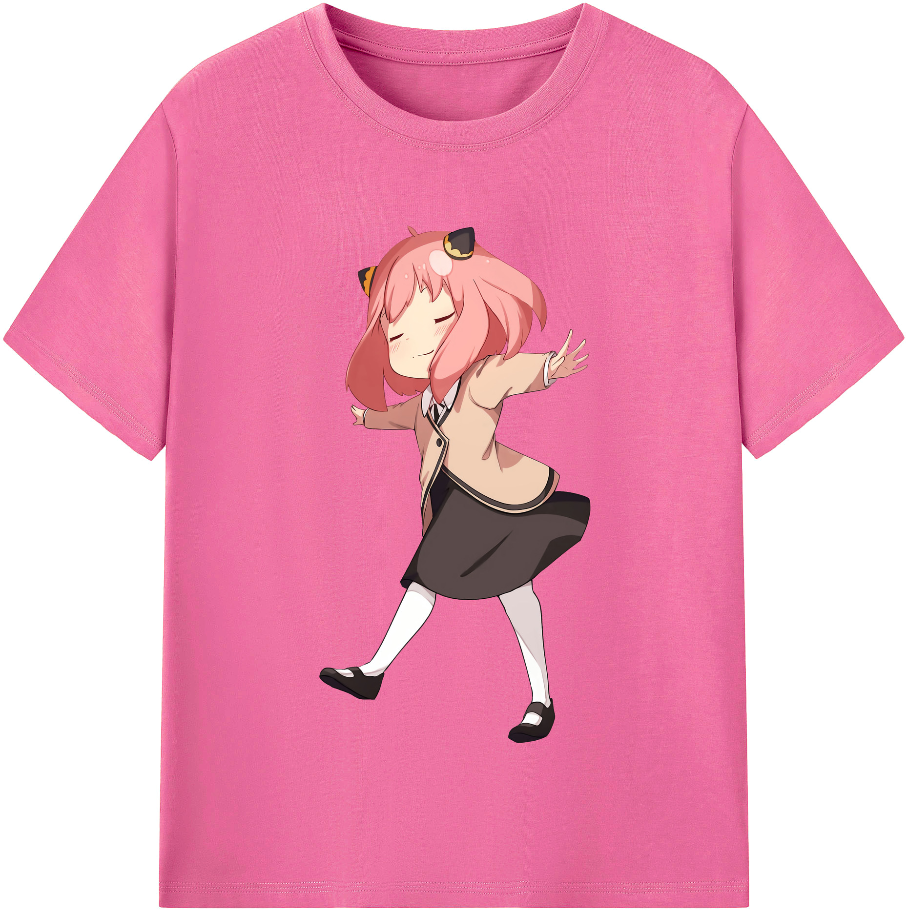 （画像用） SPY×FAMILY间谍家家酒 レディースカジュアルプリントTシャツ（綿100％）